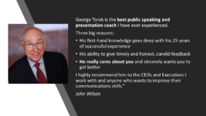 executive speaking skills coaching