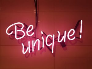 Unique means one of a kind