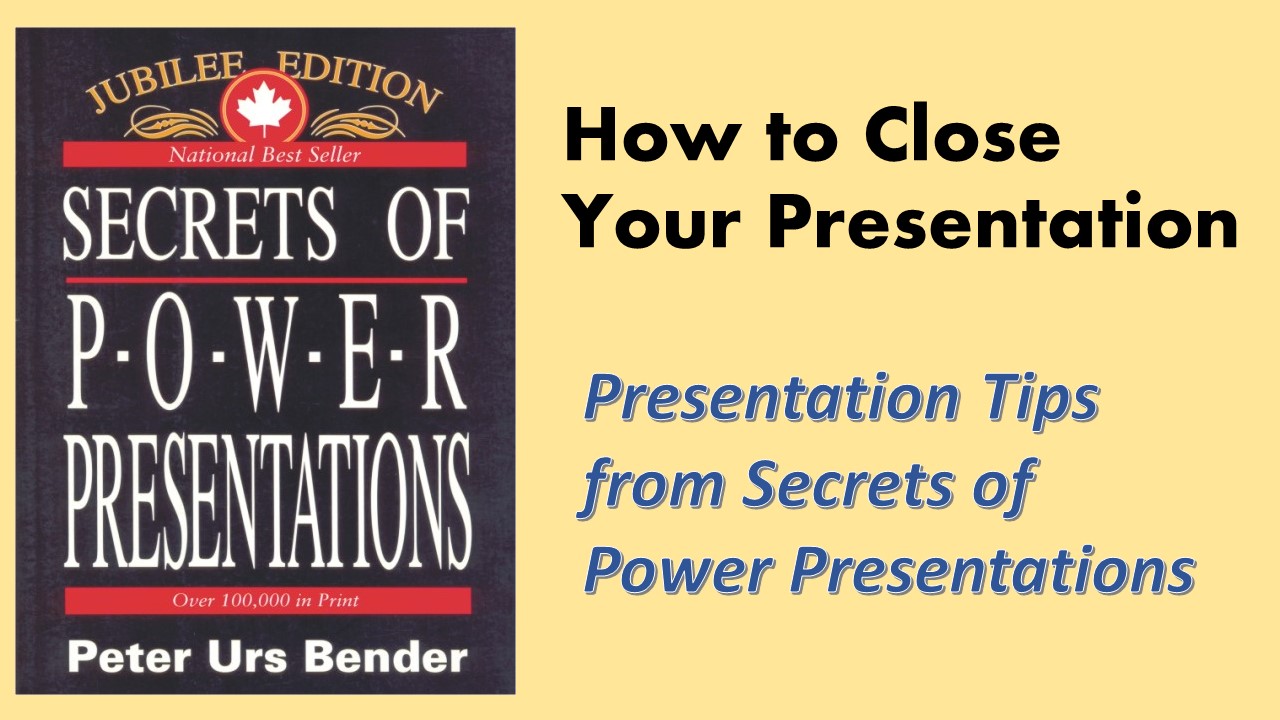 How to close your presentation