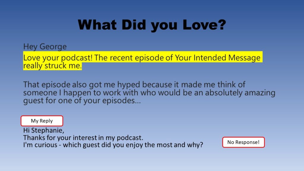 Podcast pitch mistake